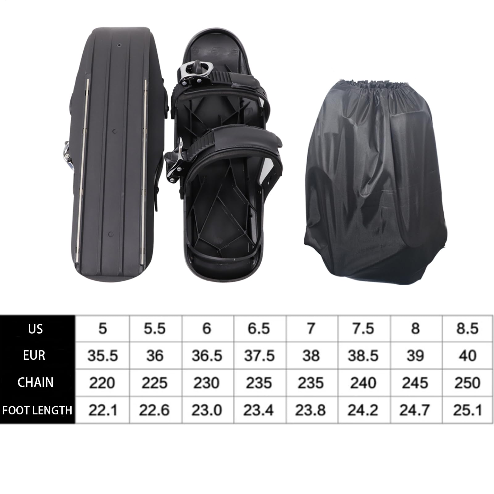 Snowblades Réglables Adultes | Courts Compatibles Toutes Bottes d'hiver | Mini-Skis Polyvalents pour , Freestyle et Débutants | Léger & Portable