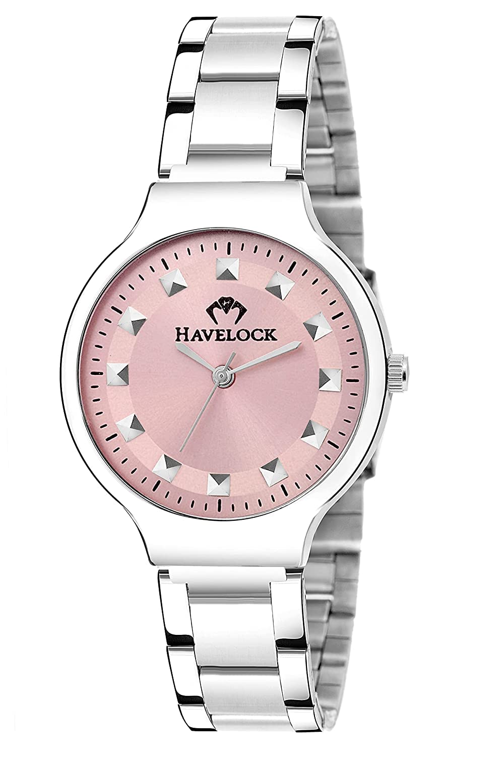 HAVELOCK Analogue Womens Watch - HAV18 (Pink Dial Silver Colored Strap) (B09JCHTBWZ) Amazon Price History, Amazon Price Tracker