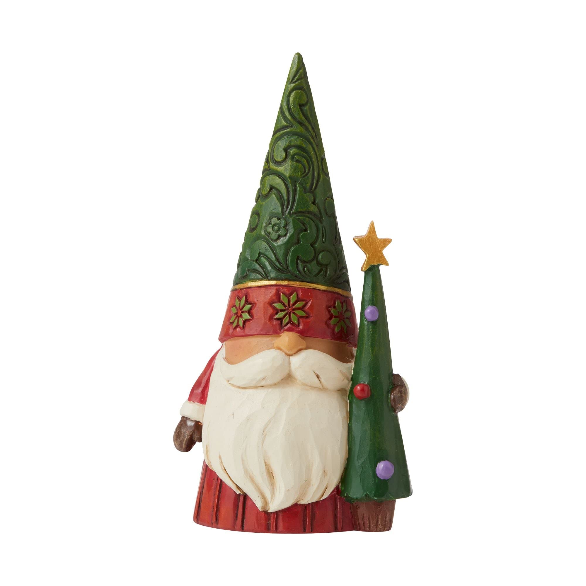 Enesco Jim Shore Heartwood Creek Weihnachtswichtel mit Baumfigur, 12 cm