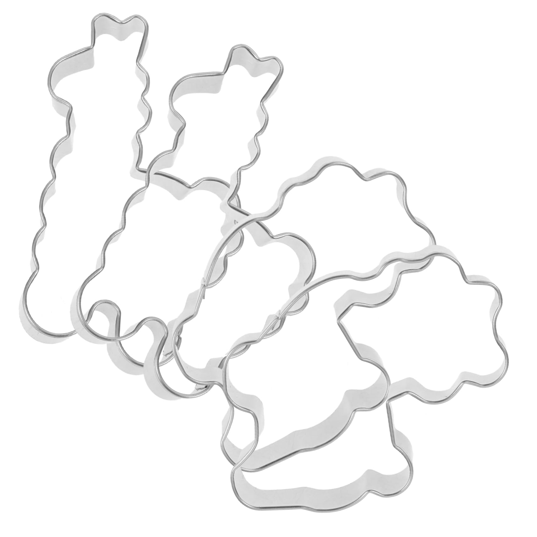 Lot De 4 Moules À Biscuits En Forme Dalpaga En Acier Inoxydable Pour Pâtisserie Fruits Pour Fêtes Plusieurs styles