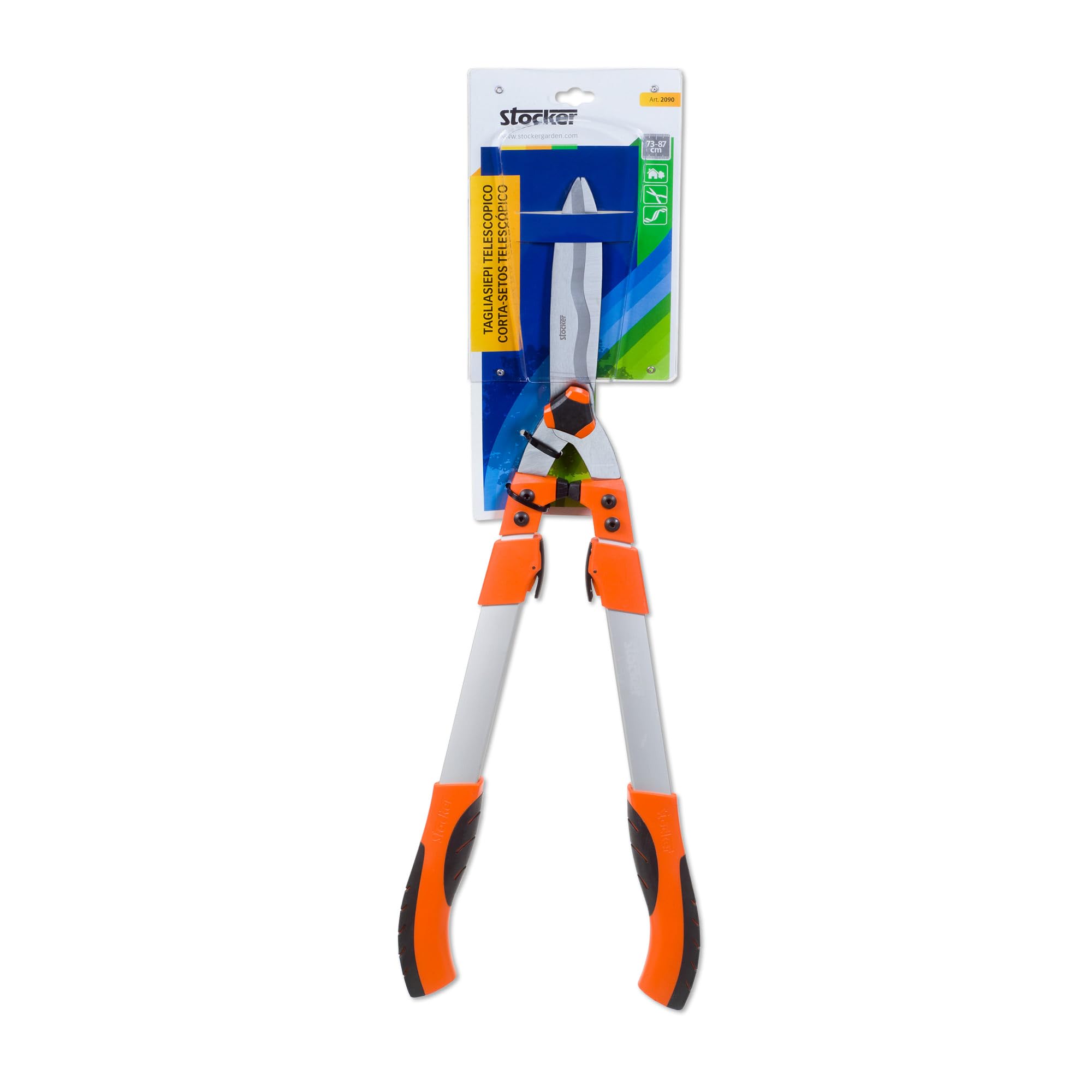 STOCKER Tagliasiepi telescopico Lama ondulata 87 cm