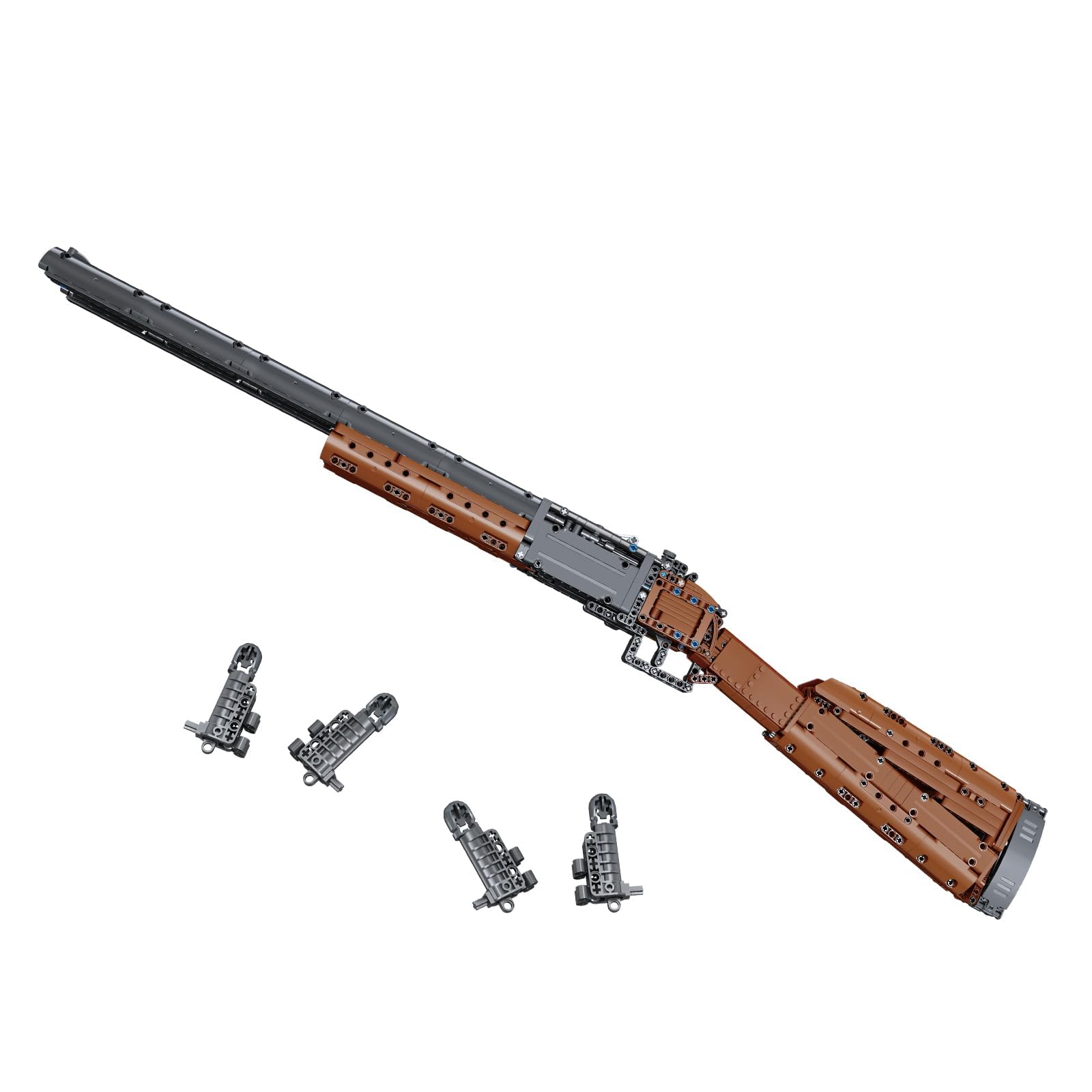 Sosuy Building Block Gun Sets, Double Barrelled 1:1 DIY Shootable Shotgun Model Guns Toys for Adult Teen Boys, Birthday Gifts for Men Kids Age 8+, Bricks Collection for Army Fan 1054PCS