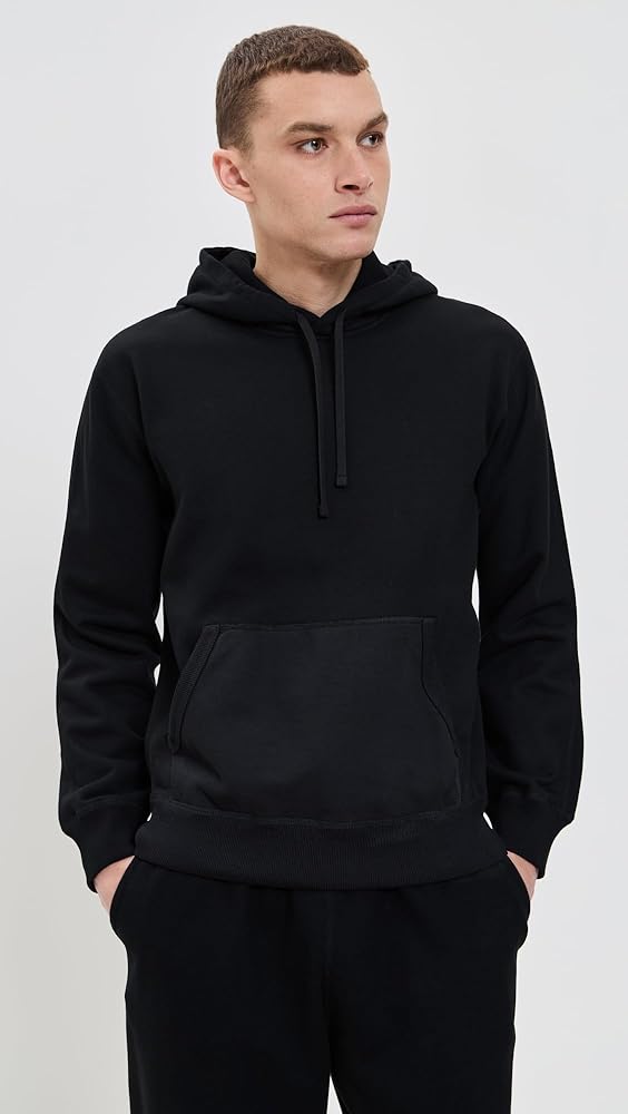 REIGNING CHAMP Men's Mid-Weight Terry Standard Hoodie, Black, XS