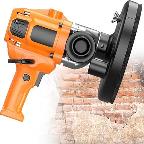 Zmjgll Concrete Grinder,High-Power Wall Planer And Polisher,Multi-Function Concrete Grinder&Polisher For Cement,Wall Rough Grinding,Smoothing Tool