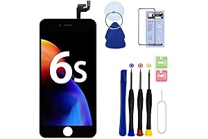 for iPhone 6S Screen Replacement Black,LCD Touch Digitizer Repair Toolkit Screen Protector