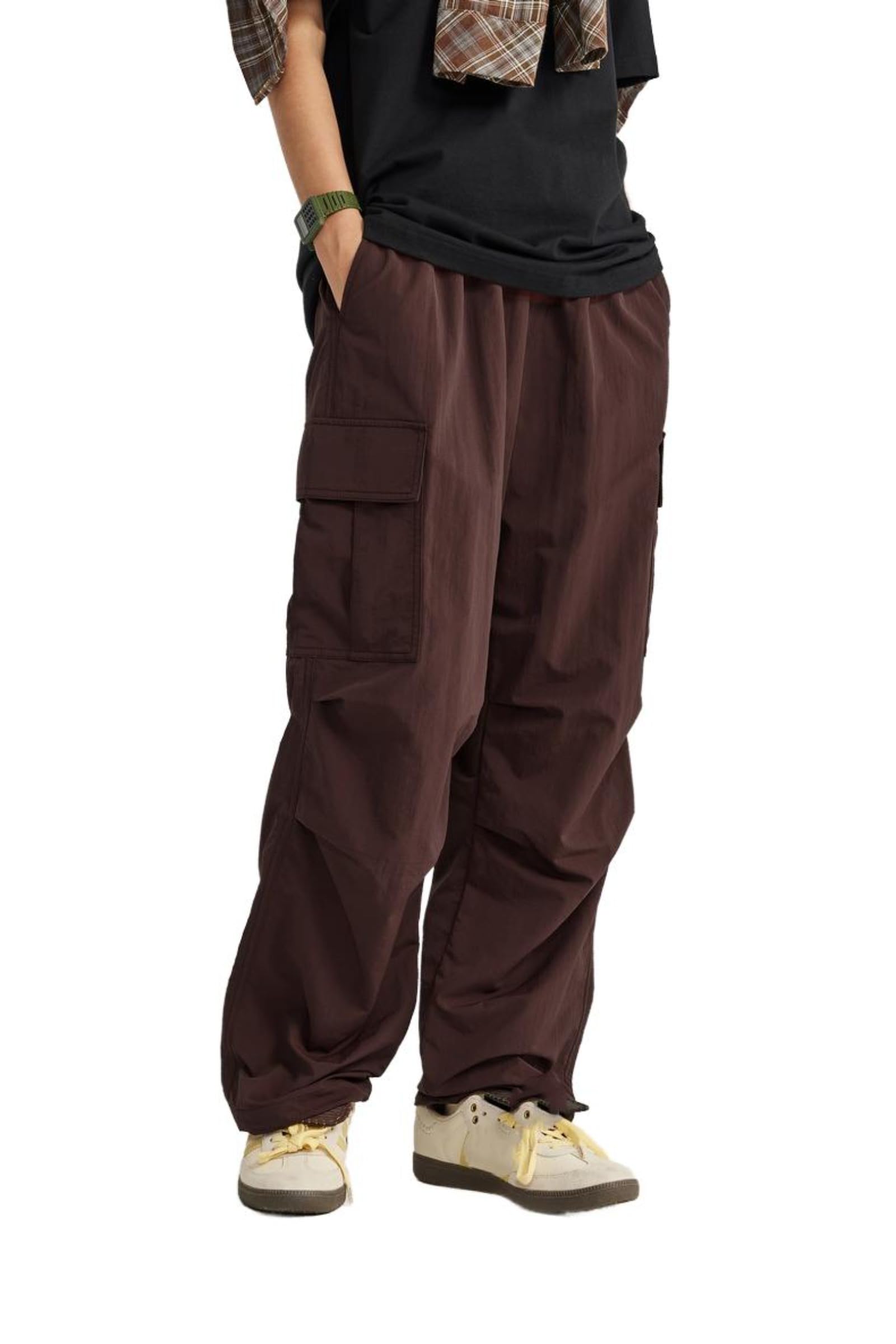 Pantaloni Lisci Elasticizzati Giapponesi Primavera ed Estate Casual da Uomo