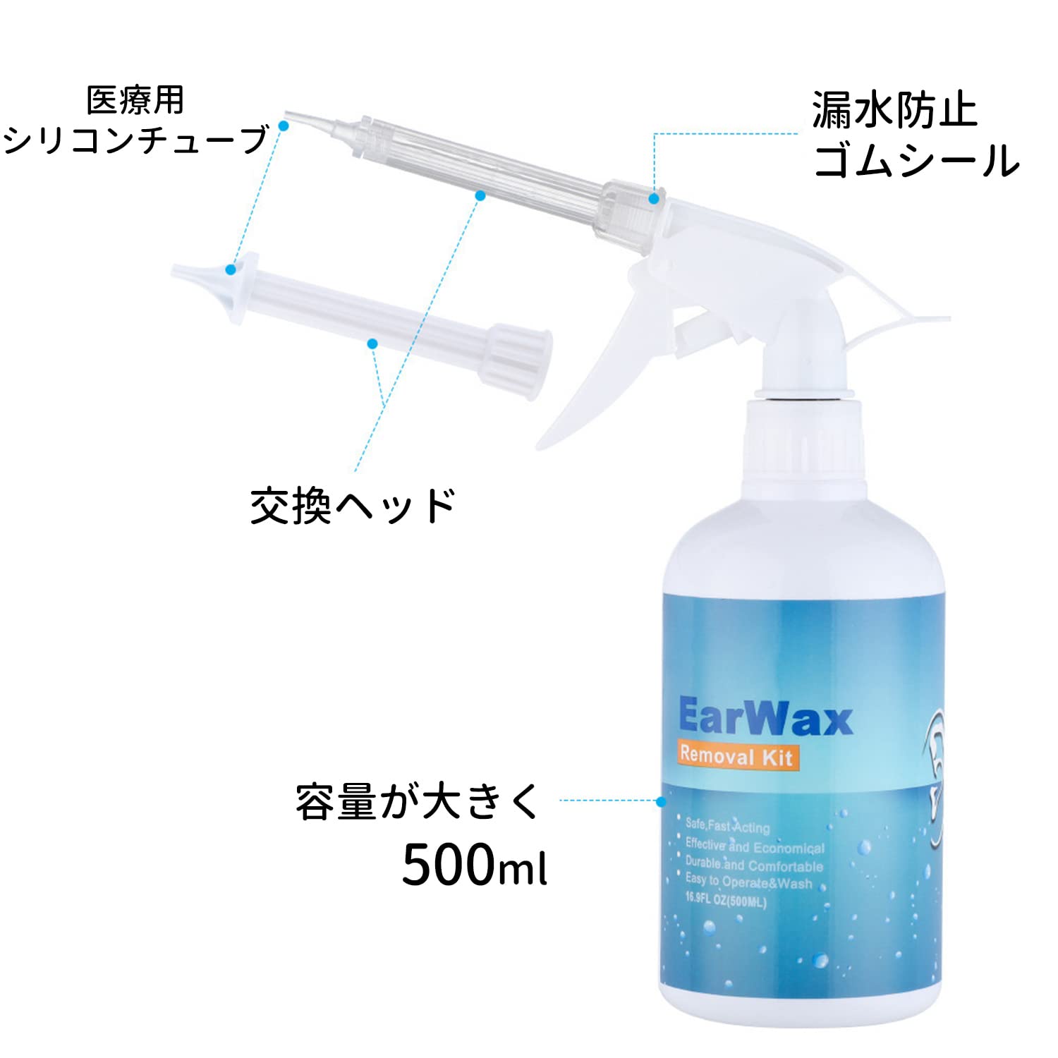 Amazon.co.jp: Hagure Muton 耳洗浄器 耳清潔 耳掃除 耳垢水洗浄 耳垢