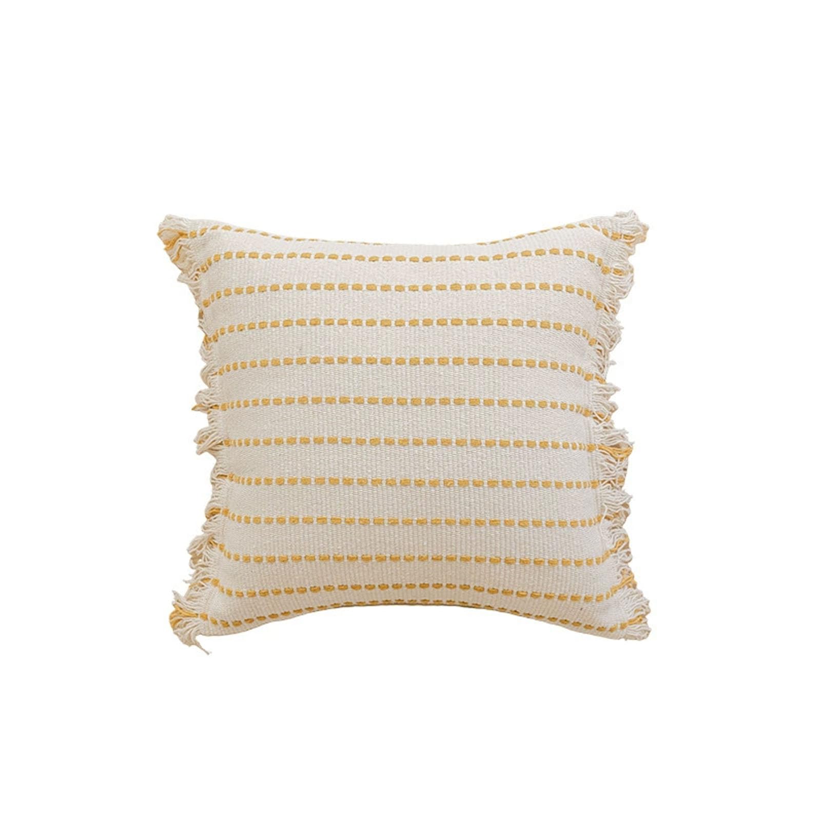 AXCTYSFP cotton Decorative Throw Pillow Covers Soft Boho Striped Modern Farmhouse,A,45 * 45cm
