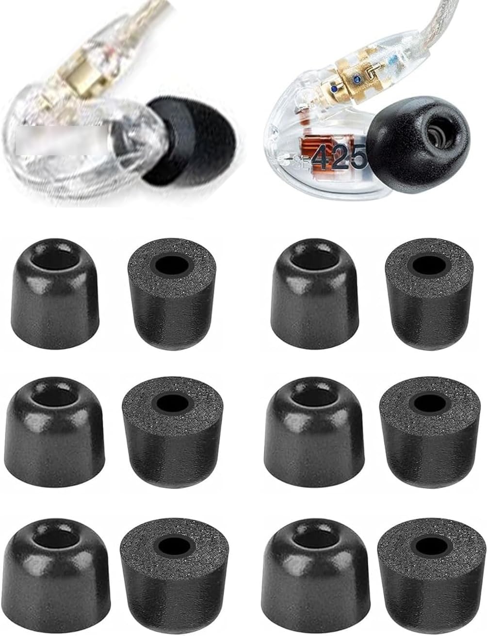 Amazon | Rqker フォームイヤーチップ Shure SE215 Pro SE425 Pro