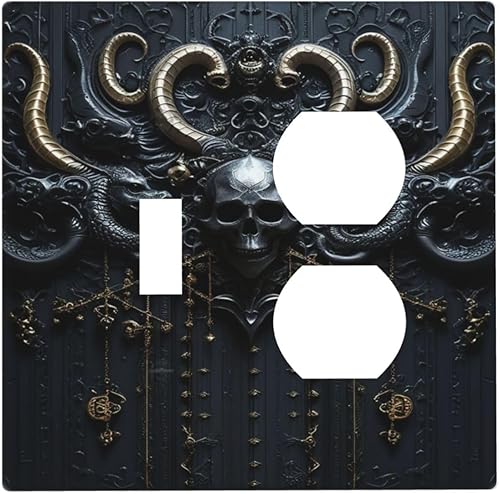 Miniatura 109 de Cubiertas Decorativas para Tomacorrientes Boho Floral Beige Flor y Hoja Botánico 1 Gang Interruptor de Luz Dúplex Placa Cubierta Placas de Boho