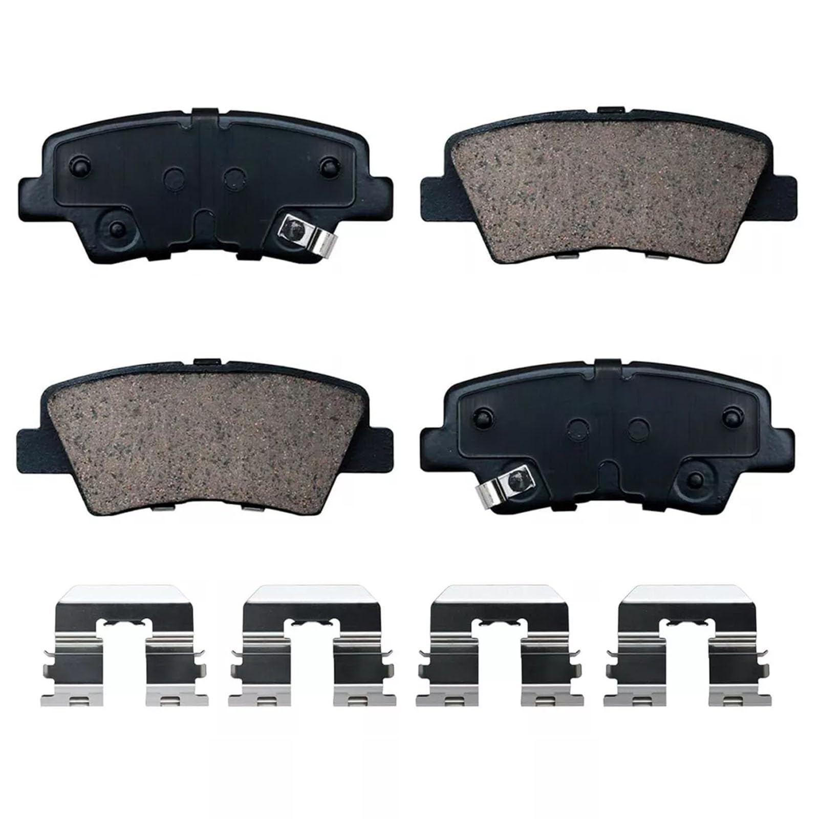 Ceramic Rear Brake Pads Set Compatible with Hyundai Sonata/Elantra/Accent/Veloster,Kia Rio/Optima Hybird/Soul EV/Soul/Cadenza/Forte/Forte Koup/Forte5,Automotive Replacement Disc Brake Pads Rear