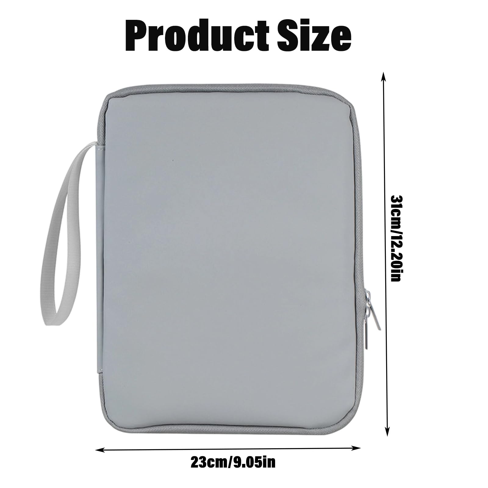 Custodia Protettiva per Tablet 12-13 Pollici con Maniglia, Borsa Universale Impermeabile con Tasche Multiuso, Tablet Sleeve Carrying Case Sleeve Imbottita Antiurto per Viaggio Lavoro e Regalo