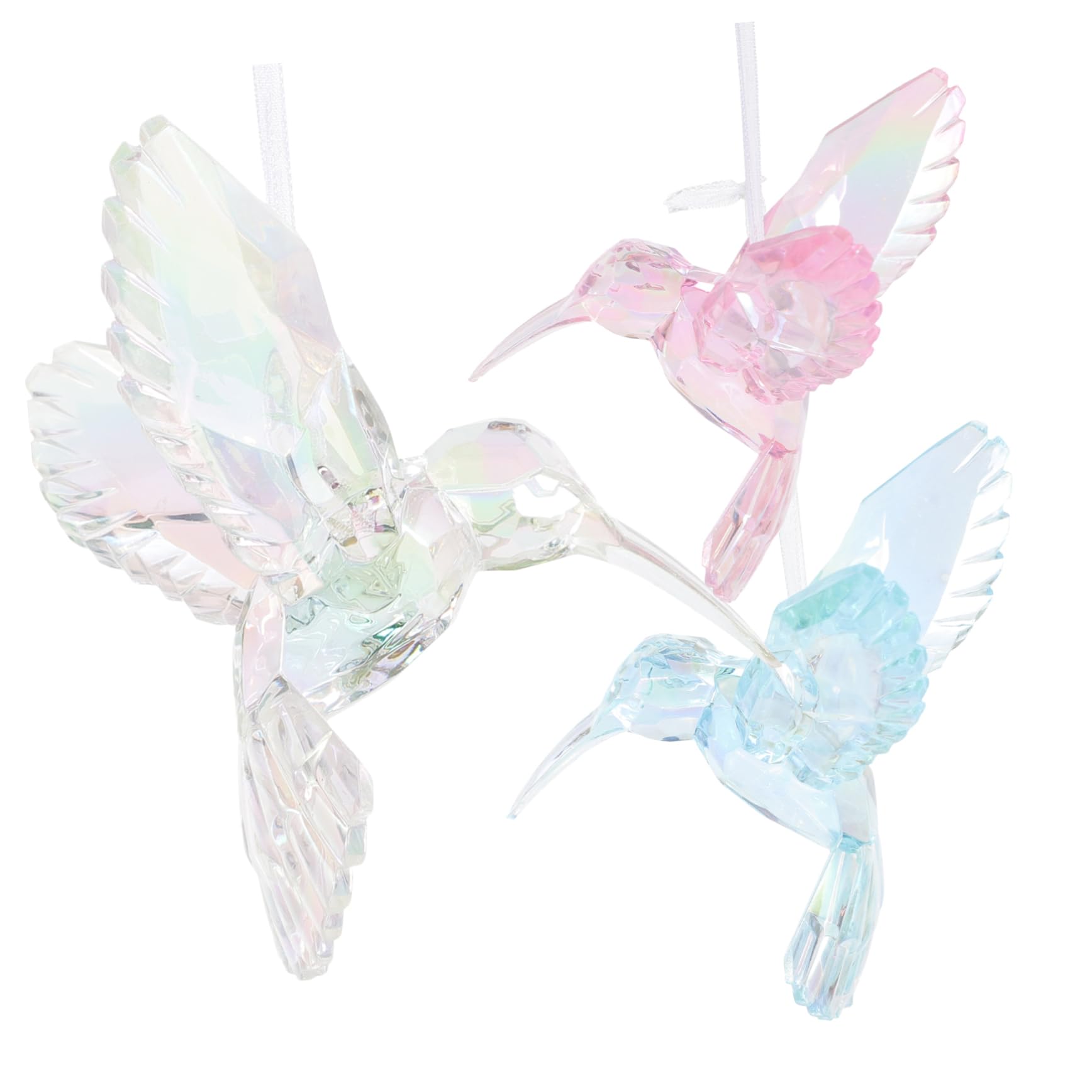 Zerodeko 9stücke Teiliges Acryl Hummingbird Ornament Bunte Hängende Vogel-Dekoration Für Weihnachten Garten Und Feste Für Kreative Wohnraumgestaltung Fliegende