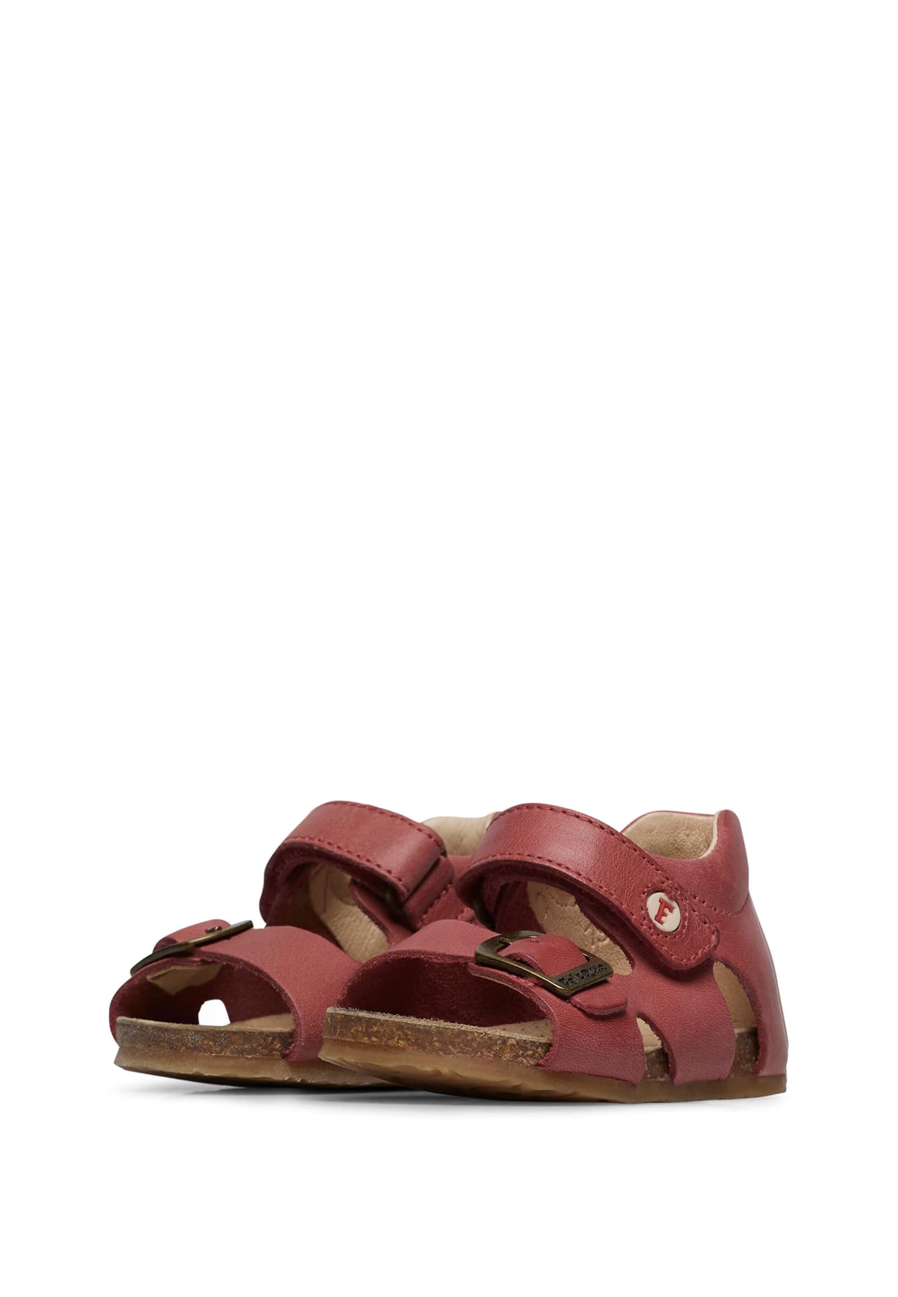 Falcotto Sandali in pelle con fibbia e strappo