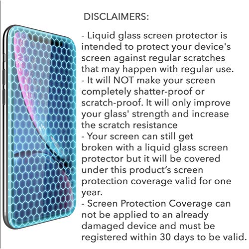 Luvvitt LUVNANO250 Liquid Glass Screen Protector With $250 Screen Protection - Scratch Resistant Wipe On Coating For All Smartphones Tablets Smartwatches thumb #5