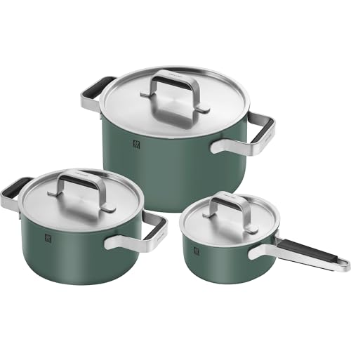 ZWILLING Pure - Juego de utensilios de cocina de acero inoxidable de 6 piezas, color verde