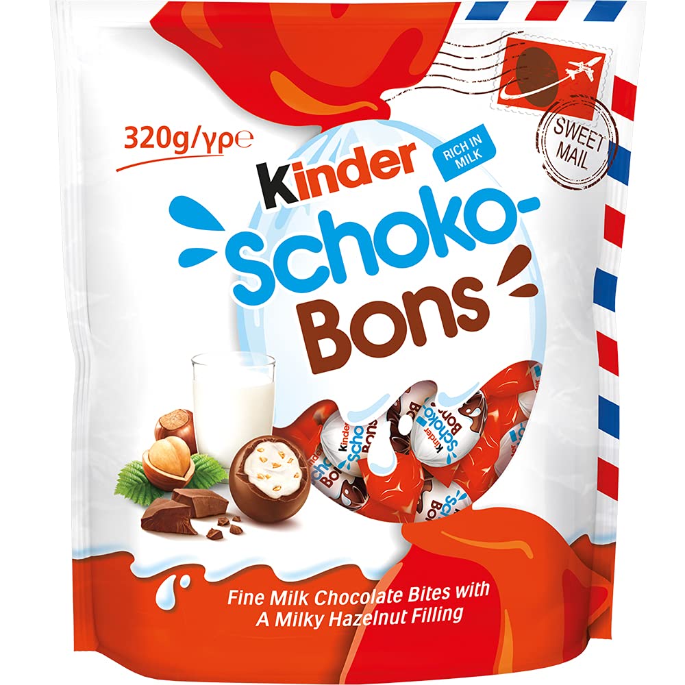 Kinder Schoko Bons Fine Milk Chocolate Bites With Milky Hazelnut Filling 320Gm (B09HR1ZGXV) Amazon Price History, Amazon Price Tracker