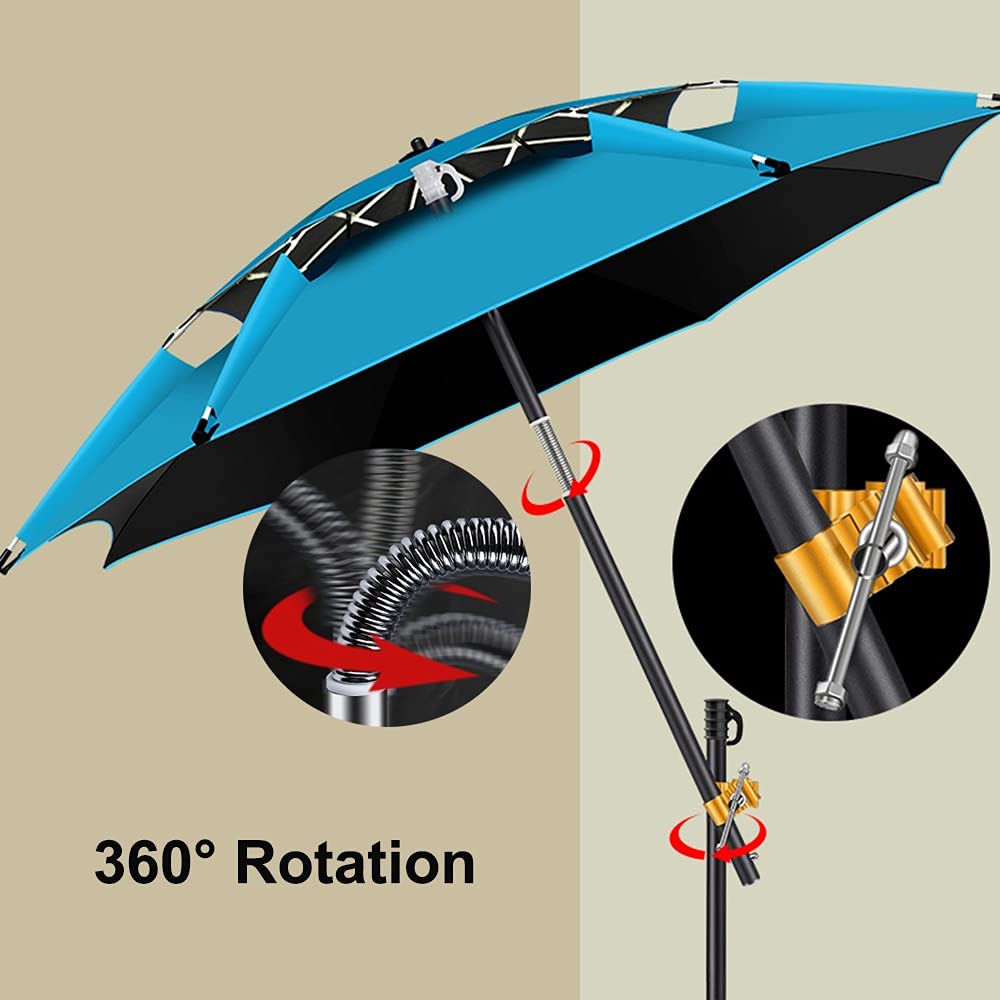 Tenda Da Spiaggia Portatile Zceplem - Ombrellone Antivento Con Borsa - Foto 4