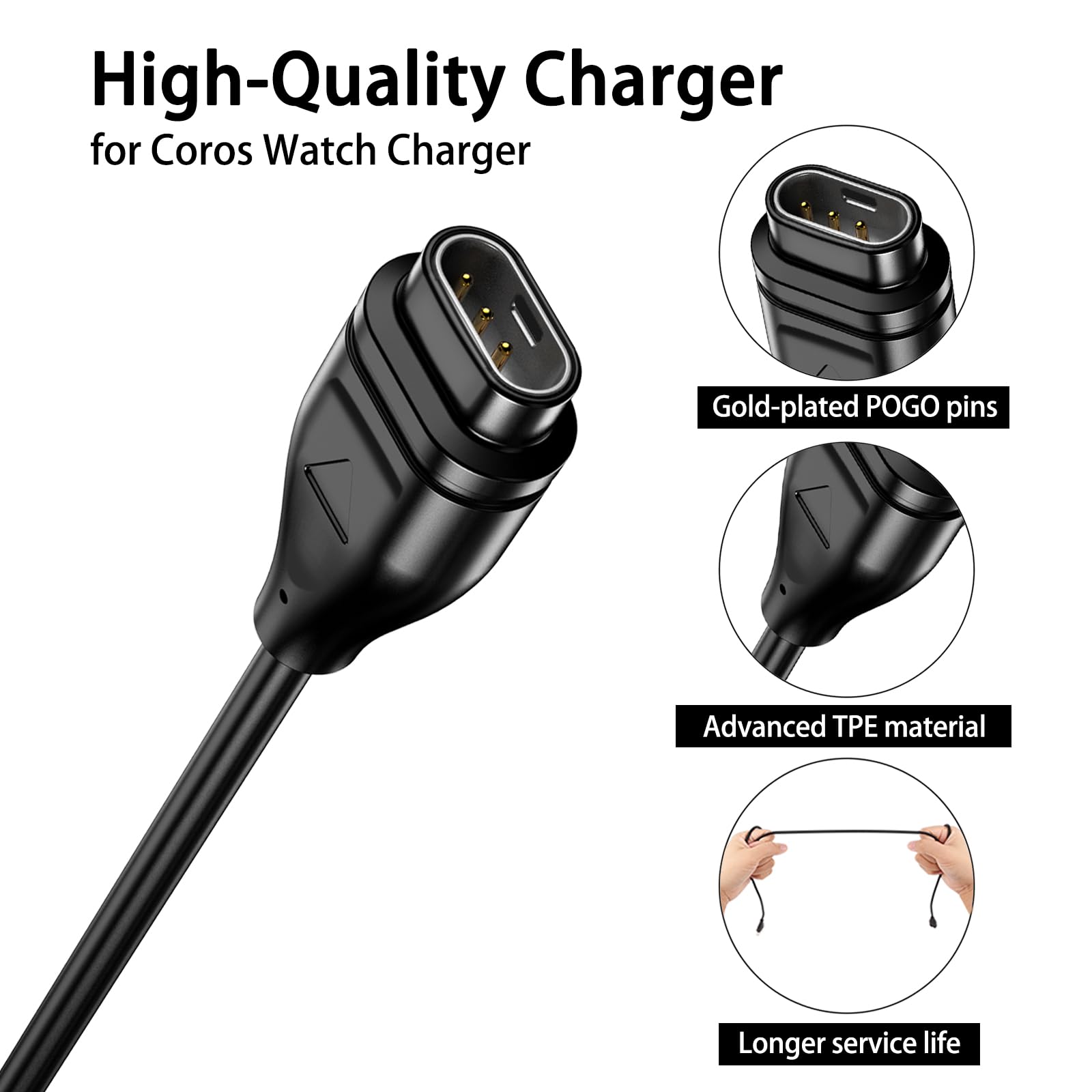 Amazon.co.jp: カロス 用 充電ケーブル USB 充電器 1M COROS PACE 2