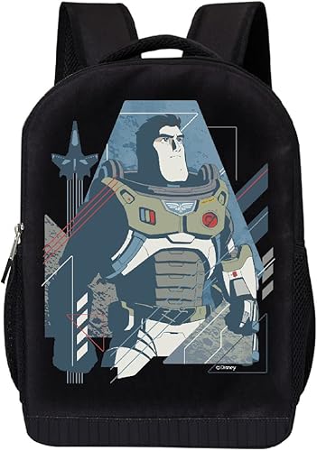 Miniatura 2 de Disney Pixar Lightyear Space Ranger - Mochila para niños Buzz Lightyear Space Ranger Bolsa acolchada de malla de aire de 16 pulgadas, Lightyear 1,