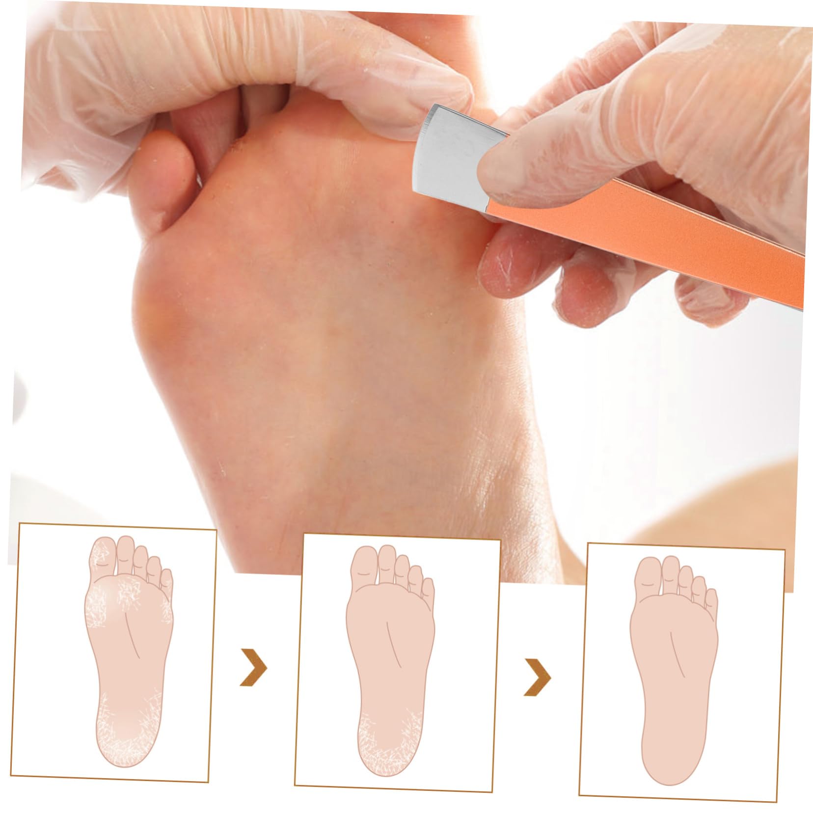 Didiseaon Pedicure Knife Set Nail Knife for Ingrown Nails Portable Cuticle Trimming Tool Reusable Foot Care Kit