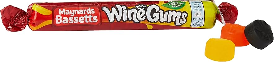 Maynards Bassetts Wine Gums sweets, 52g