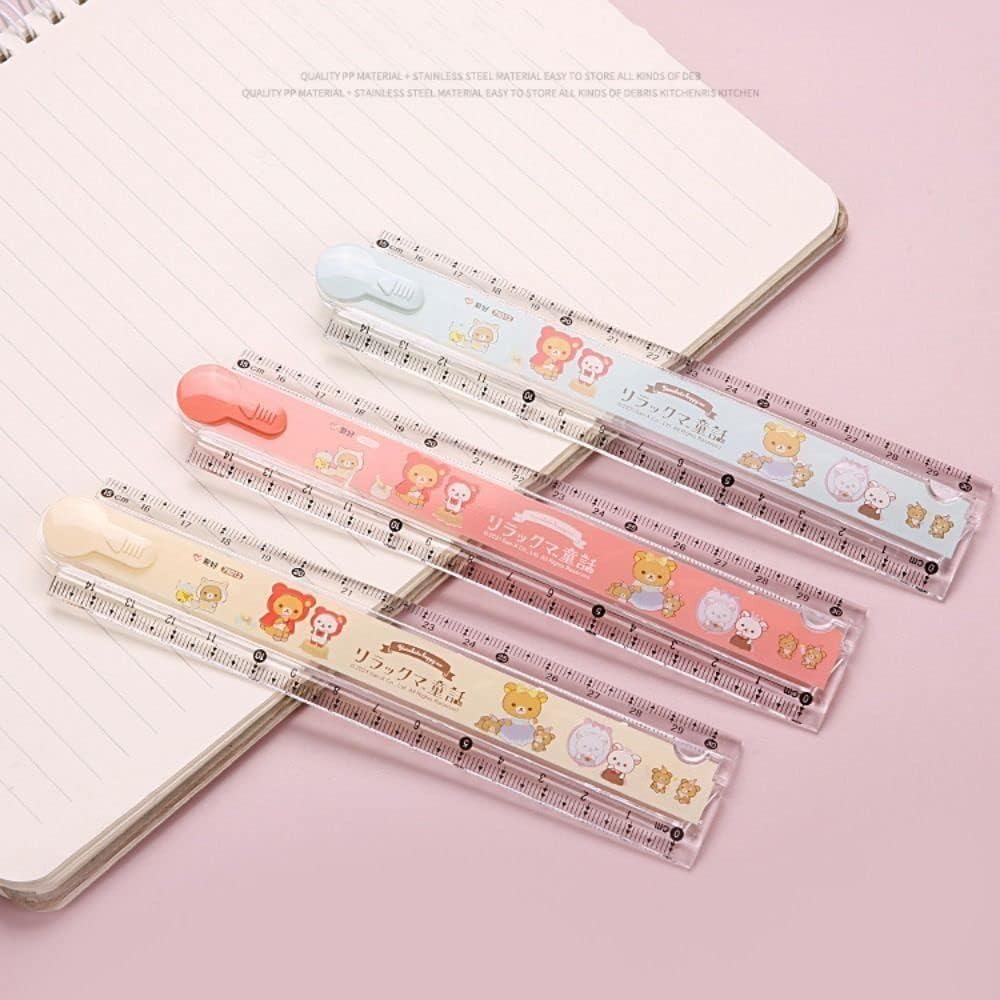 1Pcs Cute Cartoon Animal Print Plastic Rulers, Kids Ruler for School, Stationery Drawing Rulers Drafting Tools and Drafting Kits - Image 6