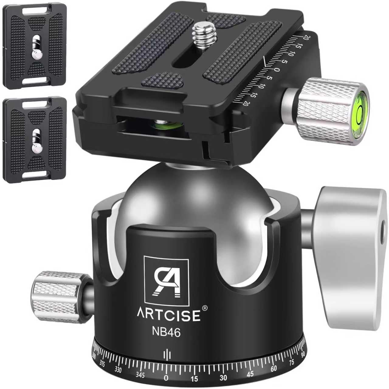 ARTCISE Professional Low Profile Tripod Ball Head 360 Degree Panoramic