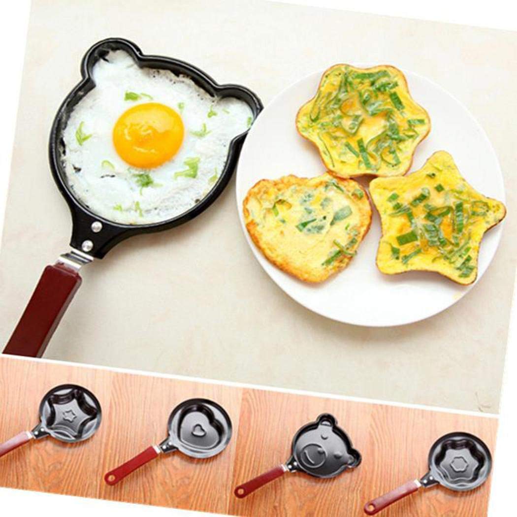 Mini Padella Per Uova A Forma Di Orso - Antiaderente, Perfetta Per Colazione - Foto 3