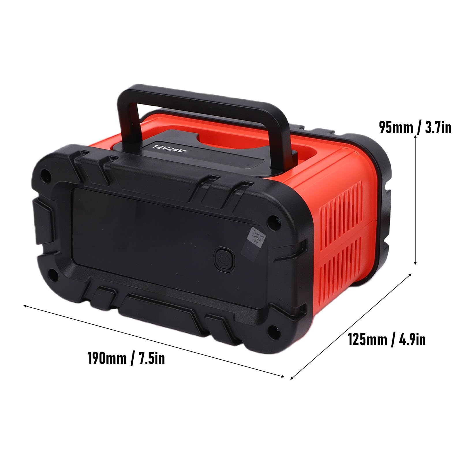 Tbest Caricabatterie Intelligente 12V 24V Caricabatterie Automatico Mantenitore per Batterie Auto, Camion, Moto, Barche, Batterie LiFePo4 con modalità di Riparazione, Morsetti