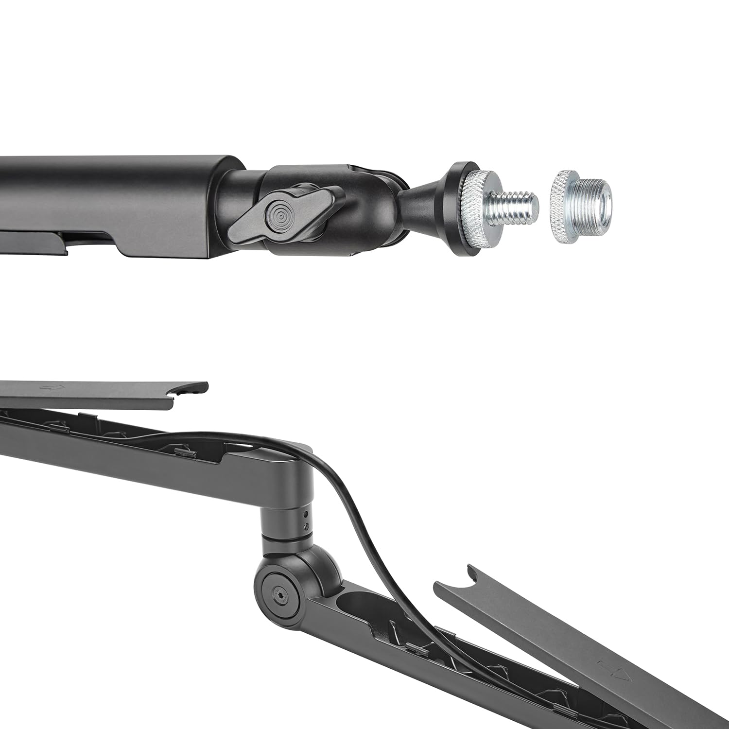 RS471 Supporto microfono Braccio Universale per asta Microfonica Rotazione 360 gradi Altezza regolabile per Studio Streaming Uso Professionale