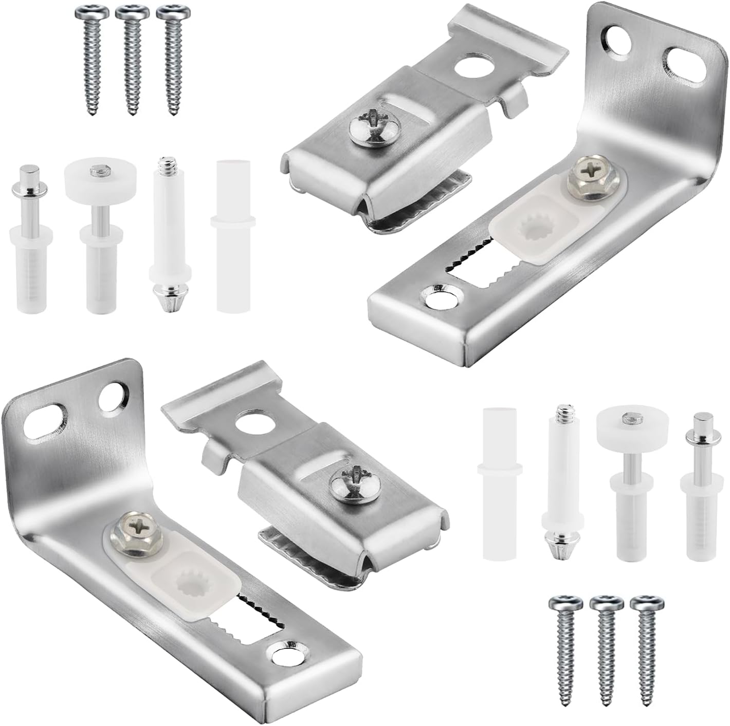 2 Set Bifold Door Hardware Kit, Bi-fold Doors Hardware Replacement Parts Bifold Door Hardware for Folding Pocket Doors Accordion Doors Barn Doors