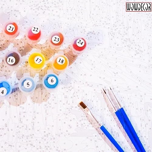 Miniatura 2 de Wowdecor Kits de pintura por números para adultos principiantes, pintura de números para bricolaje, retrato de Adele por Gustav Klimt, pinturas