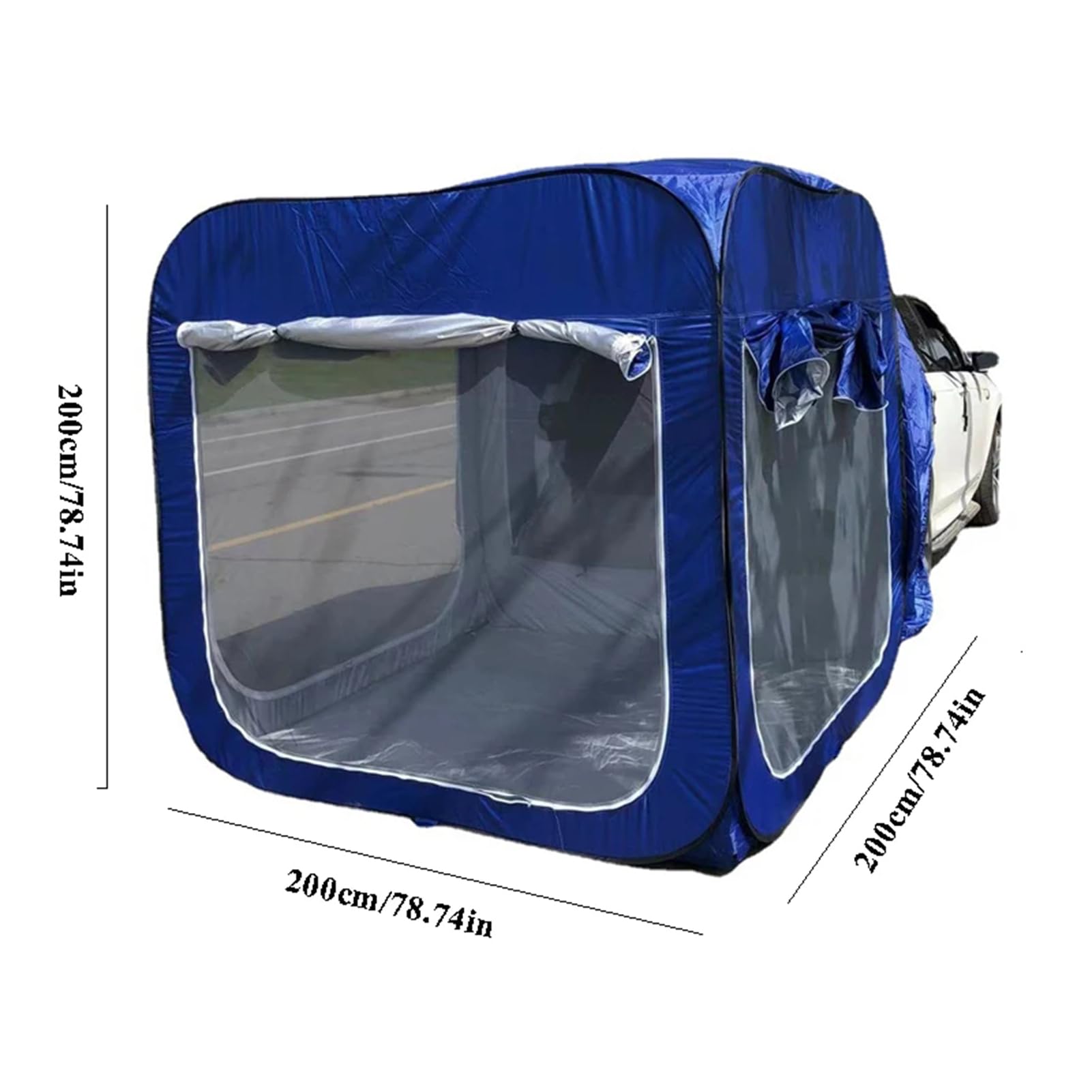 Tienda de Campaña para Coche, Tienda de Camping para SUV para 6-8 Personas, Tienda para Coche Carpa de Maletero para Acampar Viajar al Aire Libre