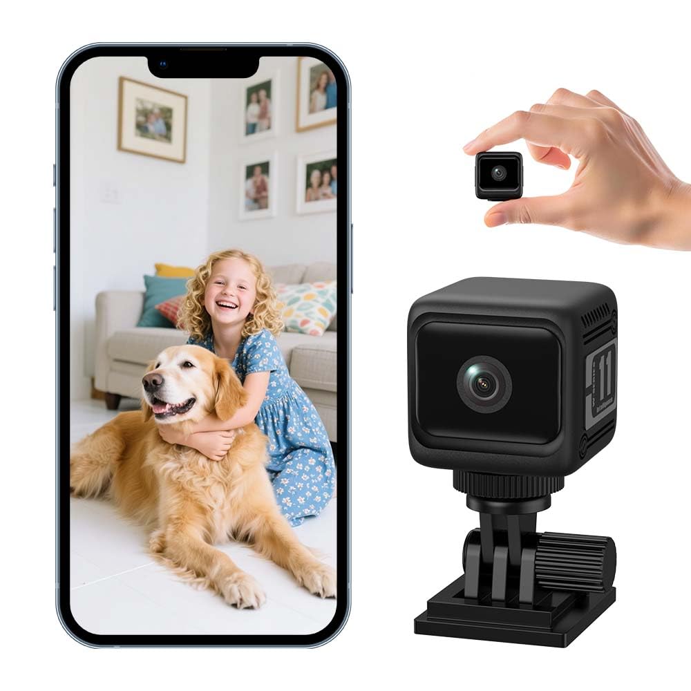 Photo 1 of Zyee Syee 4K Indoor Security Camera, 130° Wide Angle, AI Motion Detection, Night Vision, WiFi Cameras for Home Security, Baby, Pet Monitoring