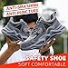 Men's Steel Toe Safety Shoes, Anti-Smash Anti-Puncture Non-Slip Work Shoes, Gray, Lace-Up Construction Shoes with Shock Absorbing Sole (Adult, Men, 10.5, Numeric, US Footwear Size System, Medium)