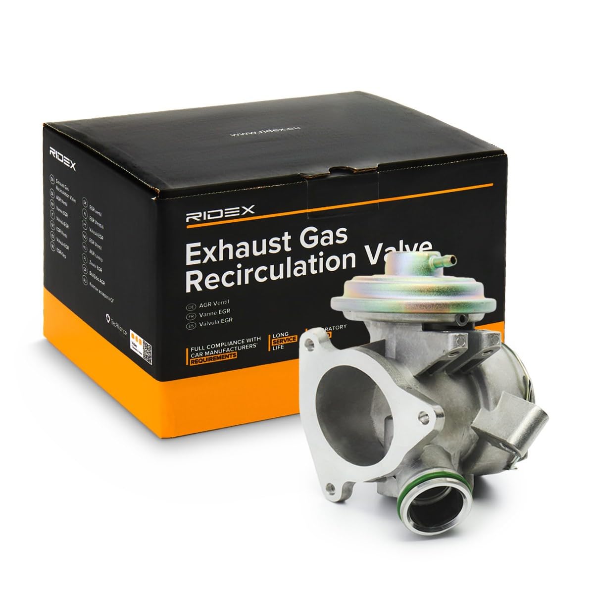 RIDEX 1145E0103 Valvola EGR pneumatico con guarnizioni Compatibilità con MERCEDES-BENZ Classe C Sedan W203