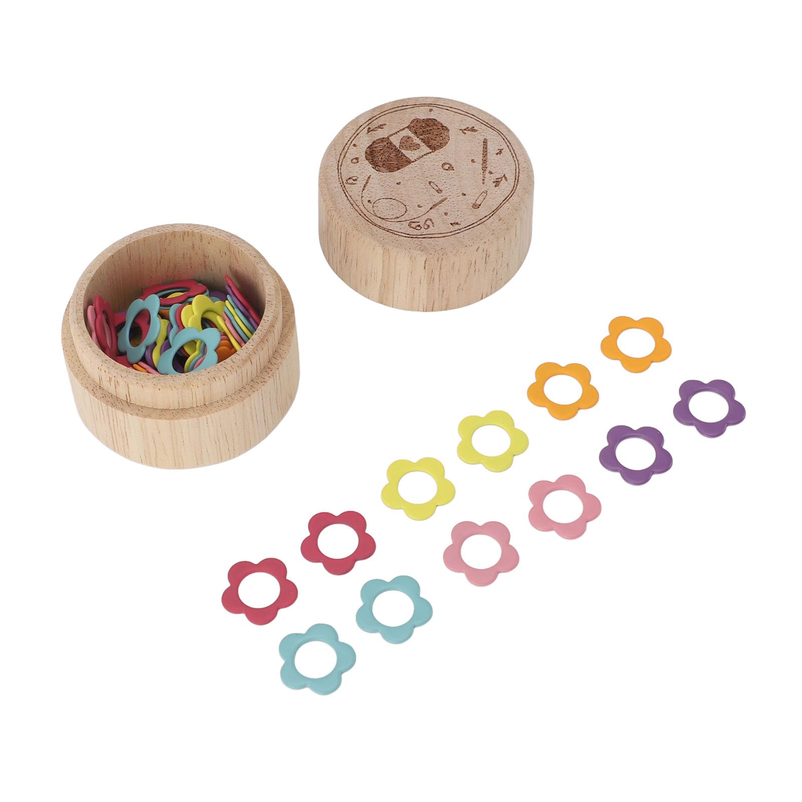CocoKnits Large Colored Ring Stitch Markers | Steekmarkeerders | Wol Verhalen