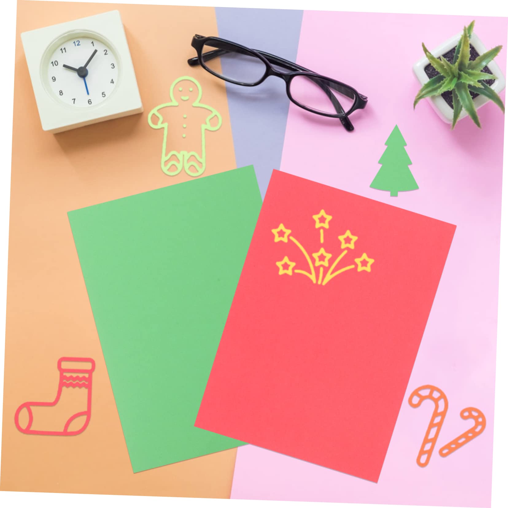 HOMSFOU 100blätter Buntes Bastelpapier Origami-papier Malpapier Druckpapier Zum Falten Für Bastel Und Kunstprojekte Diy-partydekorationen Und Schulprojekte