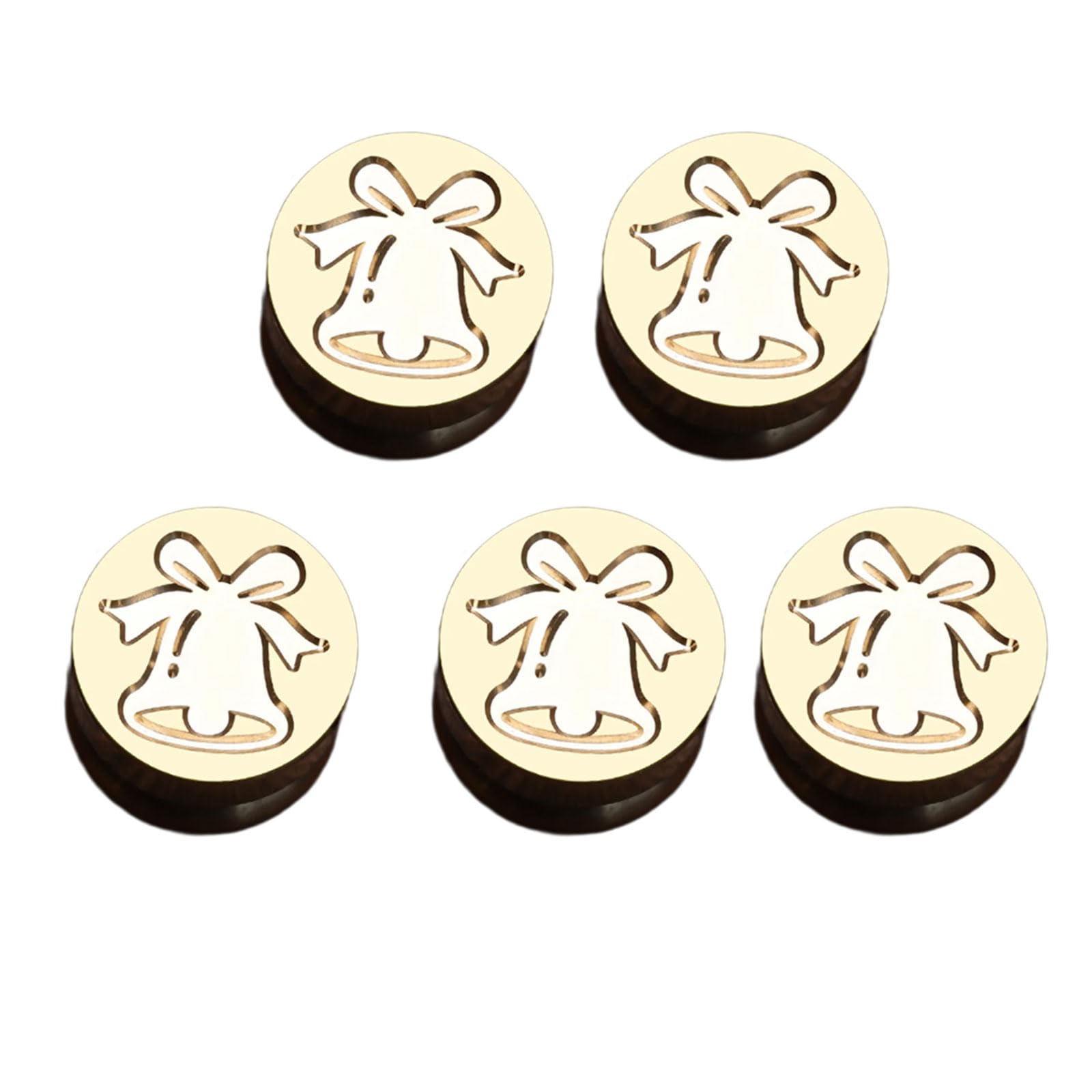 Tsophreniq 5Pcs Christmas Sealing Stamp Head for Wedding Invitations Envelope Scrapbooking, Embossed Sealing Stamp Replacements Christmas Seal