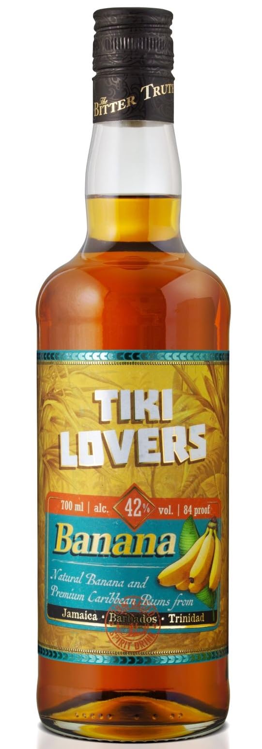TIKI LOVERS Banana | Karibischer Bananenrum | 42% Vol. 0,7 Liter