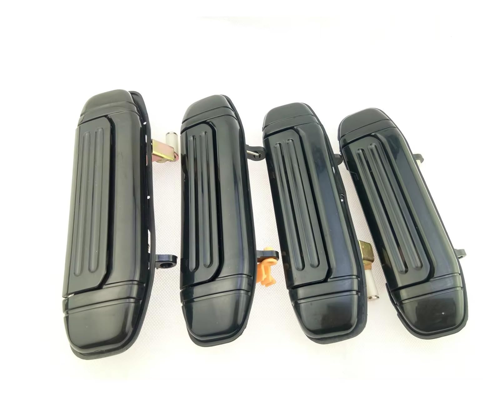 DBCKLS Vehicle Exterior Outer Door Handle for Pajero for V31 for V32 for V33 for V43 for V46 for V47 Door Buckle Handle 4pcs Exterior(Black 4pcs)