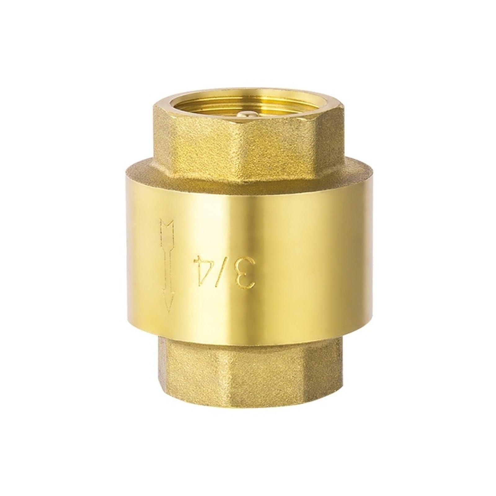 Brass Check Valve 1/2'' 3/4'' 1'' 1-1/4'' Female Thread One-Way Backflow Preventer Valves Vertical(1in)