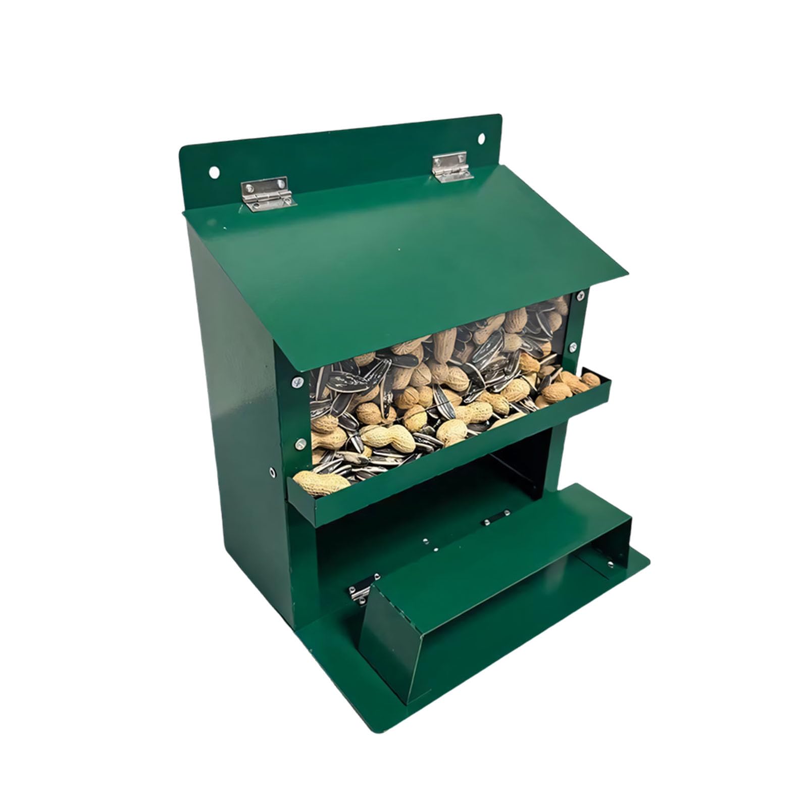Mangeoire oiseaux métal robuste grand modèle antirouille pour jardin