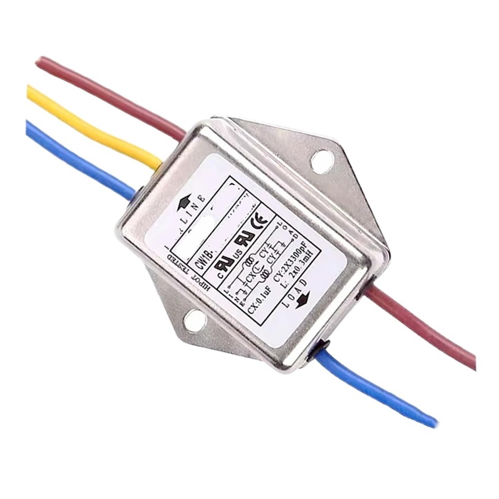YTMJPQQJI Single-Phase Power Filter CW1B-3/6/10A-L(040) with line Audio Audio Purifier AC Interference(CW1B-10A-L(040))