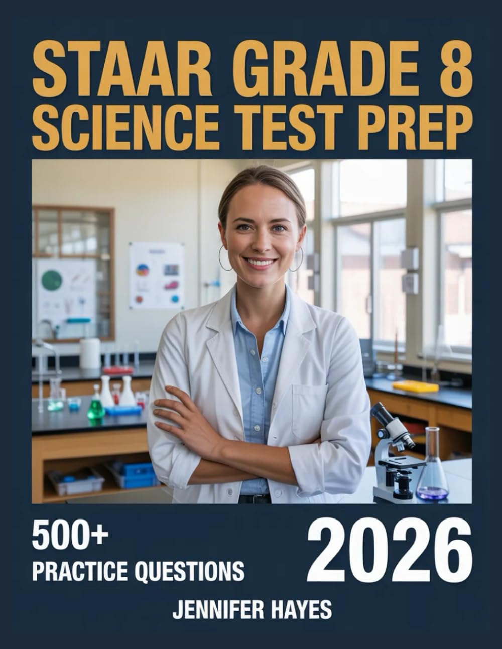 STAAR Grade 8 Science Test Prep 2026: 500+ Review Questions with Full Explanations and Study Guidelines