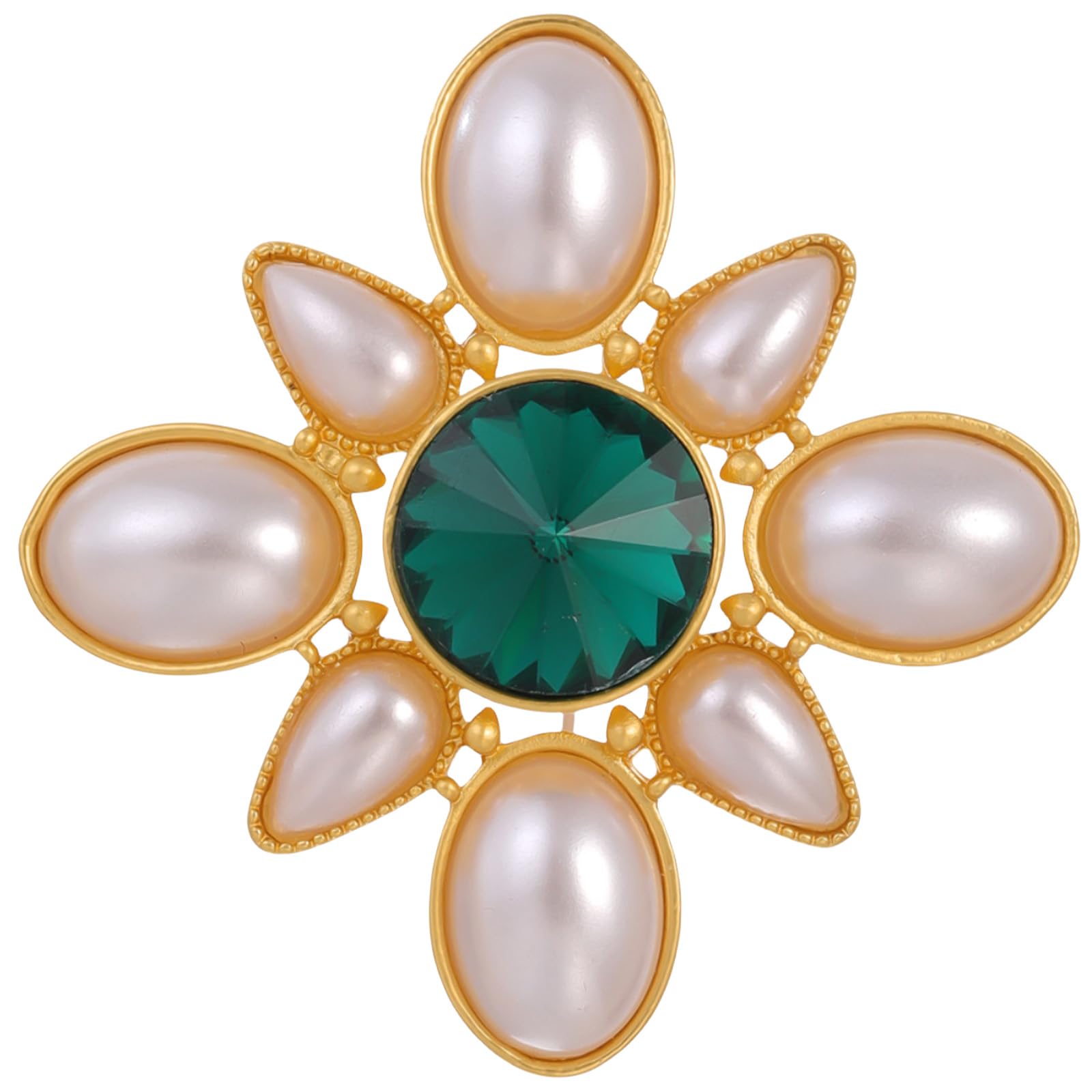 FAIRYGATE Gold Pin for Dress Brooch Crystal Pins Badge Enamel Lapel Brooches for Women Jewelry Decoration for Birthday Dating Party Anniversary UC31 — view 21