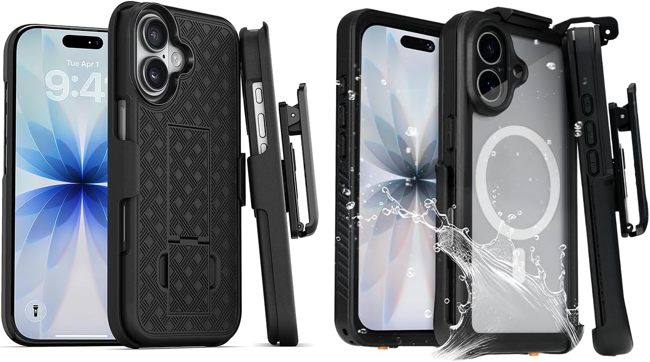 MOTIVE iPhone 17 Case Bundle – Waterproof 360° + Ranger V1 Holster Set