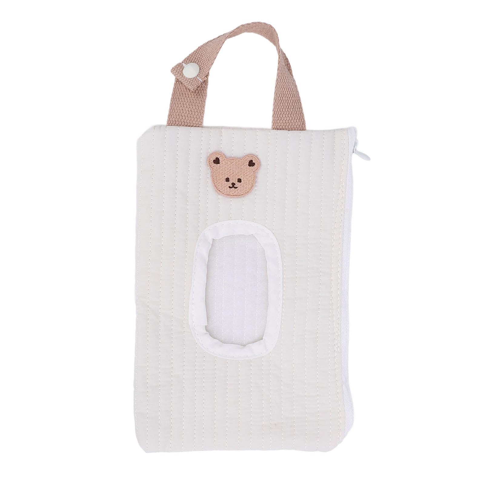 Portable Wipes Bag for Car Travel Outdoor Use Compact Tissue Storage Organizer