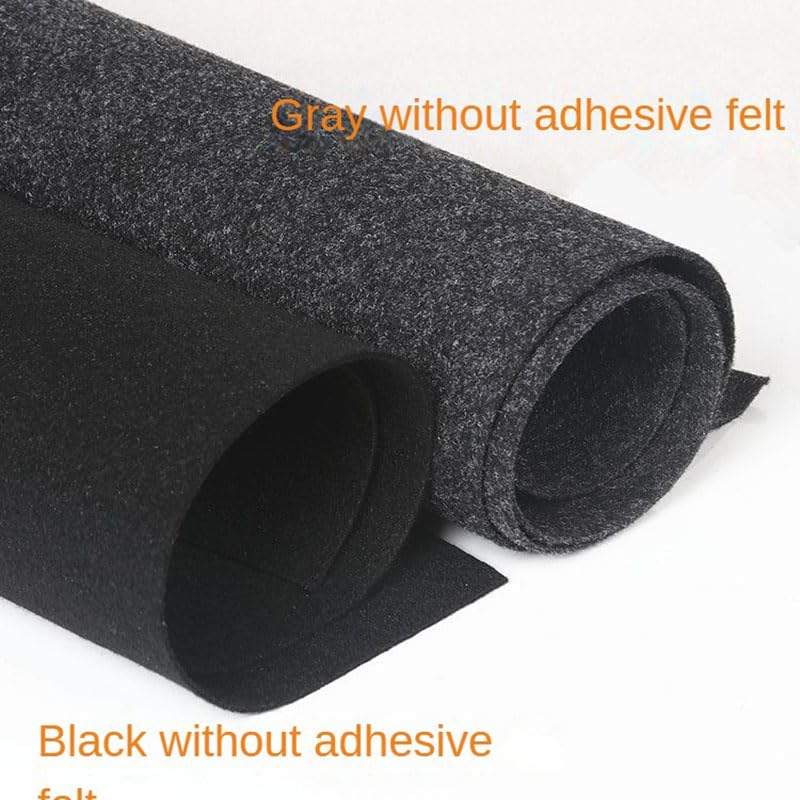 Wiring Connecting Terminals Speaker Box Shell Felt Cloth car subwoofer Shell Flannel Non-Slip Sound-Absorbing Blanket Cloth Black Gray - (Color: Gray Tape Backing)